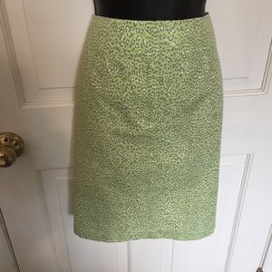 Talbots Petites Animal Print Skirt. Size 4P